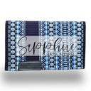 Western Show Blanket "The Uptown" Blau Sky Silber-210