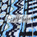 Western Show Blanket "The Uptown" Blau Sky Silber-210