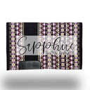 Western Show Blanket "The Uptown" Black-Purple-Gold-236