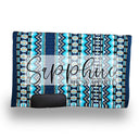 Western Show Blanket "The Uptown" Tealblau-Gold-304