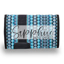 Western Show Blanket "The Uptown" Schwarz-Tealblau-Silber-360