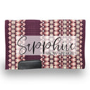 Western Show Blanket "The Oklahoma" Aubergine-Rose-122