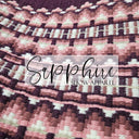 Western Show Blanket "The Oklahoma" Aubergine-Rose-122