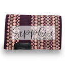 Western Show Blanket "The Oklahoma" Aubergine-Rose-Gold-123