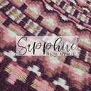 Western Show Blanket "The Oklahoma" Aubergine-Rose-Gold-123