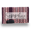 Western Show Blanket "The Oklahoma" Aubergine-Rose-Rose Glitzer-216