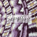 Western Show Blanket "The Oklahoma" Aubergine-Violett-Gold-238