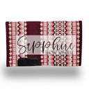 Western Show Blanket "The Texan" Beere Rose-Gold-Beere Glitzer-260