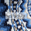 Western Show Blanket "The Texan" Rauchblau-351