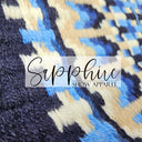 Western Show Blanket "The Santa Fee" Blue-Sky-Cream-132