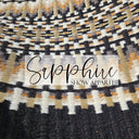 Western Show Blanket "The Santa Fe" Black-Tan-Gold-276