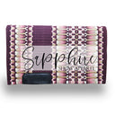 Western Show Blanket "The Santa Fee" Aubergine-Rose-Gold-325