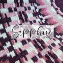 Western Show Blanket "The Santa Fee" Aubergine-Rose-Roseglitzer-326