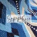 Western Ranch Blanket "The Phoenix" Rauchblau-362
