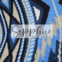 Western Ranch Blanket "The Gunsmoke" Sky-Blau