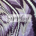 Western Ranch Blanket "The Rancher" Violett-Hellgrau-334