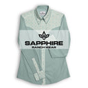 Western Ranch Shirt "The Calico" Mint
