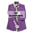 Western Ranch Shirt "Violetta" Violett