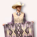 Western Ranch Shirt "Violetta" Violett